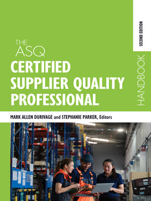 cover image of The ASQ Certified Supplier Quality Professional Handbook